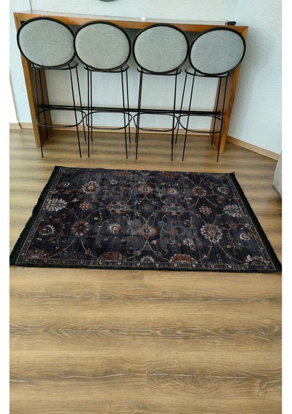 Mars 54 Modern Stil Kreatif Siyah Halı ve Kilim Salon Halısı Saçaklı Yıkanabilen Dekoratif Halı fırsatları