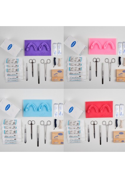 PraticMed Diş Hekimliği Kampanya Tipi Dikiş, Flep Kapama Eğitim Seti - Praticmed modelleri