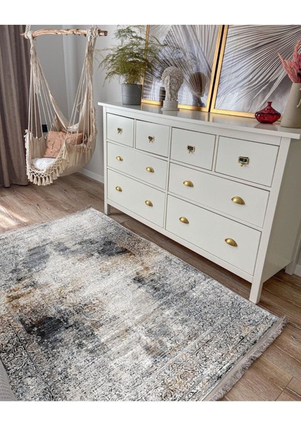 Mars 2163 Eskitme Desenli Yıkanabilir Kaymaz Tabanlı Salon Halısı, Koridor ve Mutfak Halısı modelleri