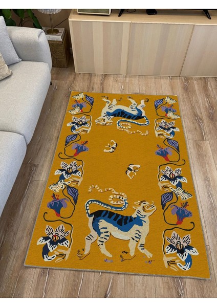 Mars 45 Modern Stil Hardal Kaplan Iskandinav Halı ve Kilim Salon Halısı Yıkanabilen Dekoratif Halı fırsatları
