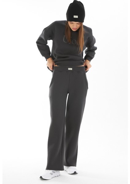 Kadın/bol Paça / Palazzo Pantalon/ Beli Lastikli/eşofmanaltı