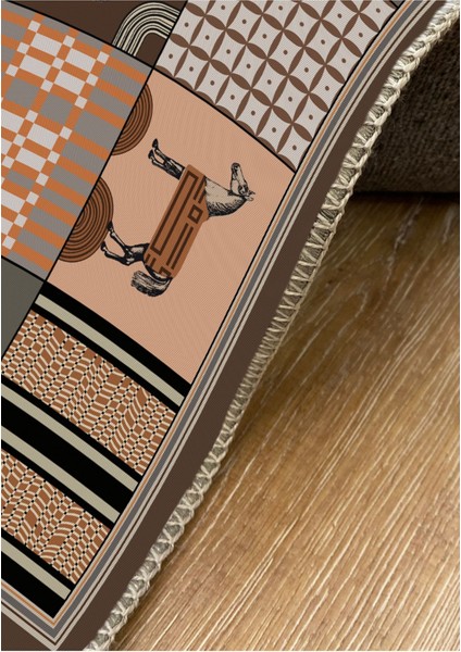 Mars 8 Modern Stil At Figürlü Halısı Oturma Odası Yemek Odası Için Yıkanabilen Dekoratif Halı indirimleri