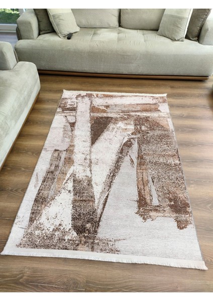 Mars 16 Modern Stil Soyut Halısı Oturma Odası Yemek Odası Için Yıkanabilen Dekoratif Halı indirimleri