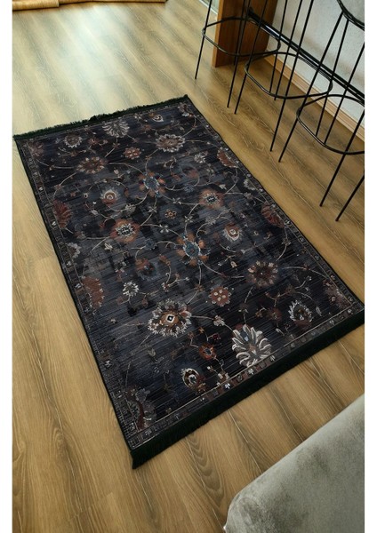 Mars 54 Modern Stil Kreatif Siyah Halı ve Kilim Salon Halısı Saçaklı Yıkanabilen Dekoratif Halı indirimleri