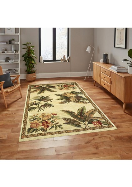 Mars 156 Pastel Çiçeksi Floral Çok Renkli Modern Dokuma Taban Halı modelleri