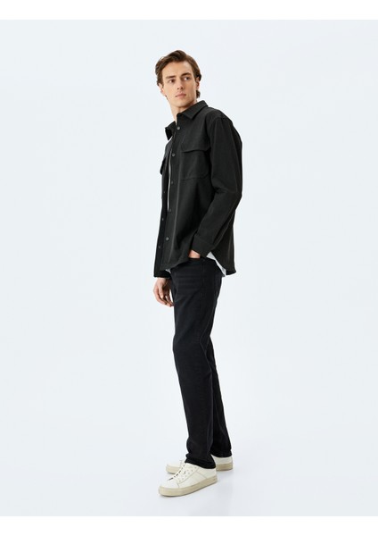 Cep Detaylı Pamuklu Slim Fit Jean Pantolon - Brad Jean