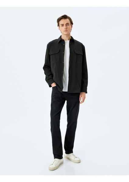 Cep Detaylı Pamuklu Slim Fit Jean Pantolon - Brad Jean