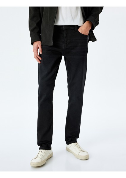 Cep Detaylı Pamuklu Slim Fit Jean Pantolon - Brad Jean