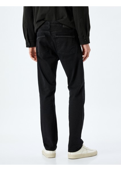 Cep Detaylı Pamuklu Slim Fit Jean Pantolon - Brad Jean
