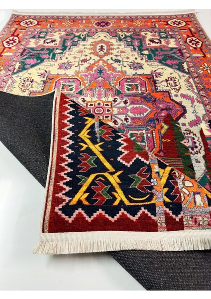 Mars 15 Sanatsal Artwork Stil Çok Renkli Vintage Dokuma Taban Halı fiyatları