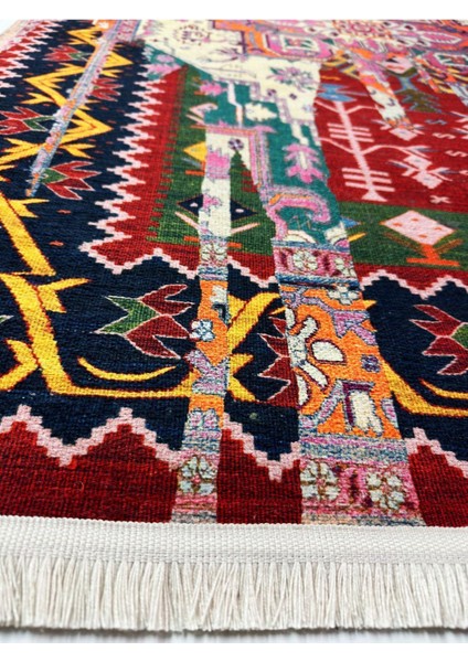 Mars 15 Sanatsal Artwork Stil Çok Renkli Vintage Dokuma Taban Halı modelleri