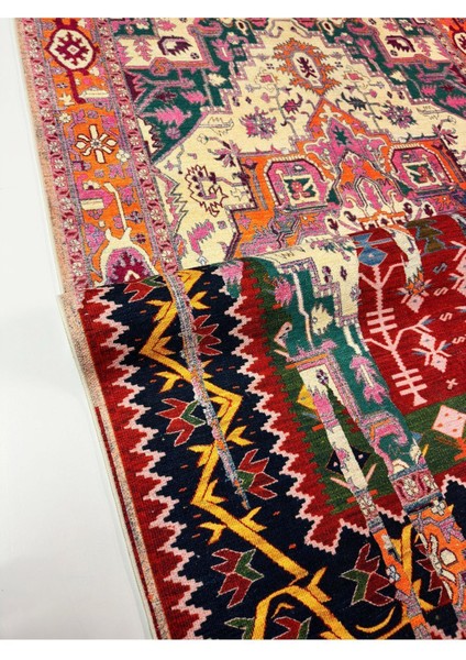 Mars 15 Sanatsal Artwork Stil Çok Renkli Vintage Dokuma Taban Halı indirimleri