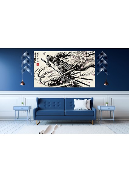 Ti-Play Samuray Koruma 60 x 90 cm Modern Pvc Çerçevesiz Tablo