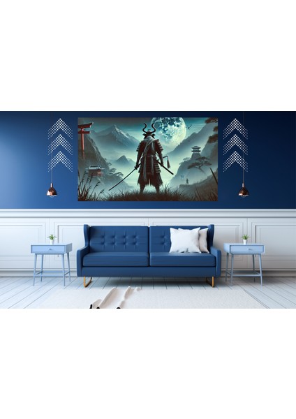 Ti-Play Süpriz Misafir 60 x 90 cm Modern Samuray Pvc Çerçevesiz Tablo