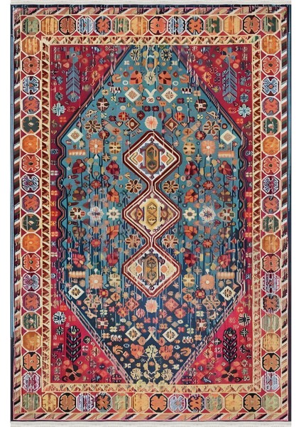 Mars 53 Modern Stil Krem Tonların Da ve Kilim Salon Halısı Yıkanabilen Dekoratif Halı