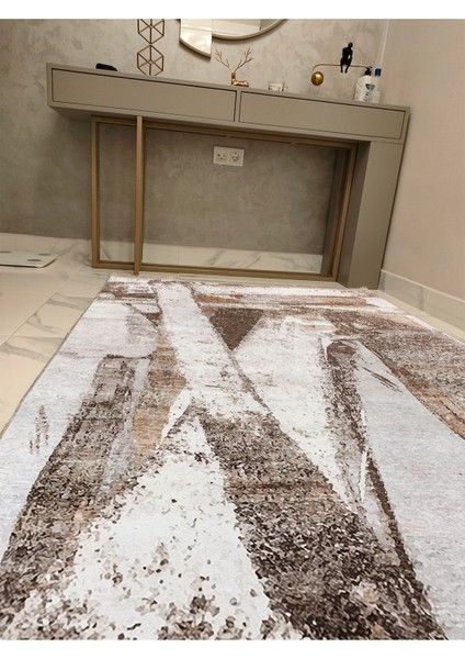 Mars 16 Modern Stil Soyut Halısı Oturma Odası Yemek Odası Için Yıkanabilen Dekoratif Halı modelleri