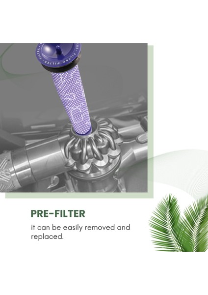 Dyson V7 V8 Elektrikli Süpürge Montajı Motor Arka Kapağı Ön ve Arka Filtre Takımı Motor Arka Kapağı Parçaları (Yurt Dışından)