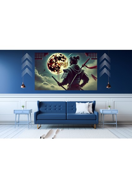 Ti-Play Uzun Nöbet 60 x 90 cm Modern Samuray Pvc Çerçevesiz Tablo
