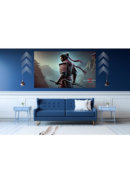 Ti-Play Ghost 60 x 90 cm Modern Samuray Pvc Çerçevesiz Tablo