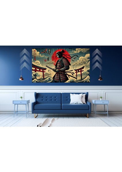 Ti-Play Musan 60 x 90 cm Modern Samuray Pvc Çerçevesiz Tablo