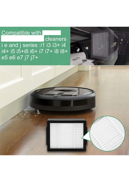 Yedek Parçalar Yan Fırça Hepa Filtresi Irobot Roomba E5 E6 E7 I3 I4 I5 I7 Elektrikli Süpürge Aksesuarları ile Uyumlu (Yurt Dışından)