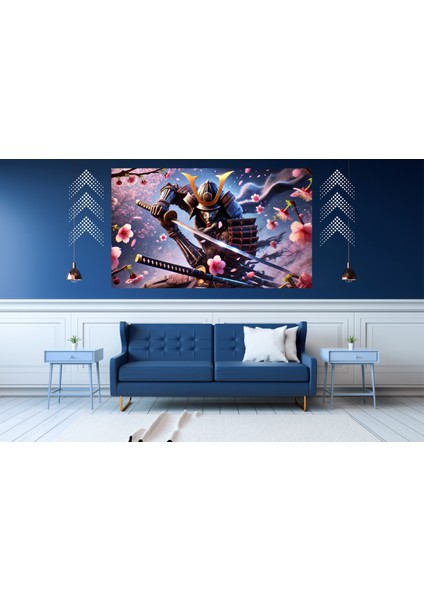 Ti-Play Düello 60 x 90 cm Modern Samuray Pvc Çerçevesiz Tablo