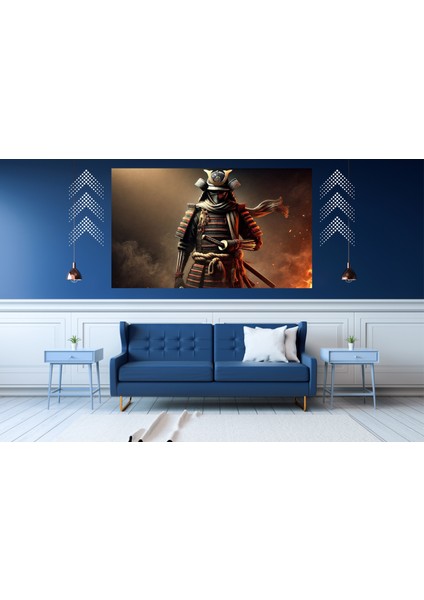 Ti-Play Ateşten Gelen 60 x 90 cm Modern Samuray Pvc Çerçevesiz Tablo