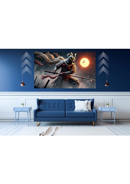 Ti-Play Kanlı Gün 60 x 90 cm Modern Samuray Pvc Çerçevesiz Tablo