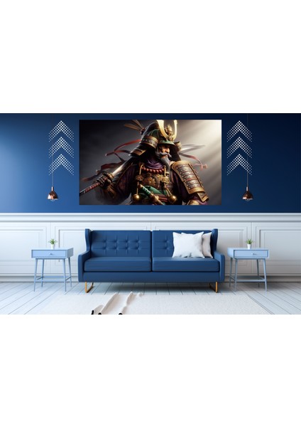 Ti-Play Usta Shogon Emir 60 x 90 cm Modern Samuray Pvc Çerçevesiz Tablo