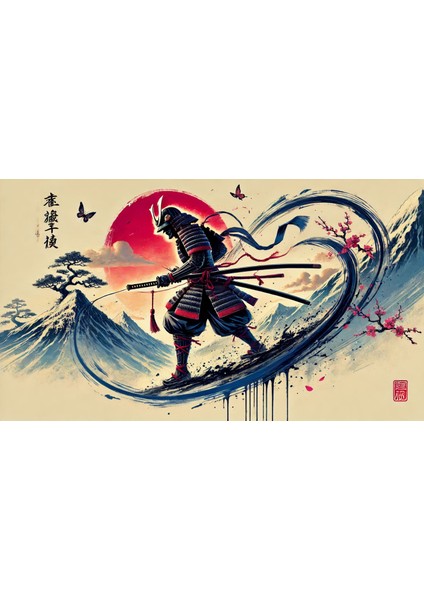 Ti-Play Mıya 60 x 90 cm Modern Samuray Pvc Çerçevesiz Tablo fiyatları