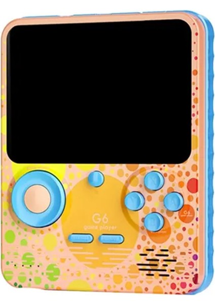 G6 Retro 3.5 Inç Tv Bağlanan Oyun Konsolu Pembe (666 Klasik Oyunlar)