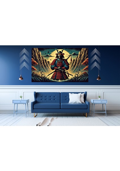 Ti-Play Kamaku 60 x 90 cm Modern Samuray Pvc Çerçevesiz Tablo