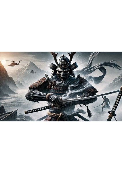 Ti-Play Büyücü Shogun 60 x 90 cm Modern Samuray Pvc Çerçevesiz Tablo fiyatları