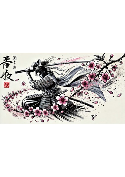 Ti-Play Samuray Ölüm ve Hayat 60 x 90 cm Modern Pvc Çerçevesiz Tablo fiyatları