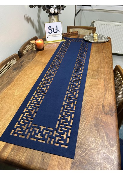 Desenli Lacivert Runner