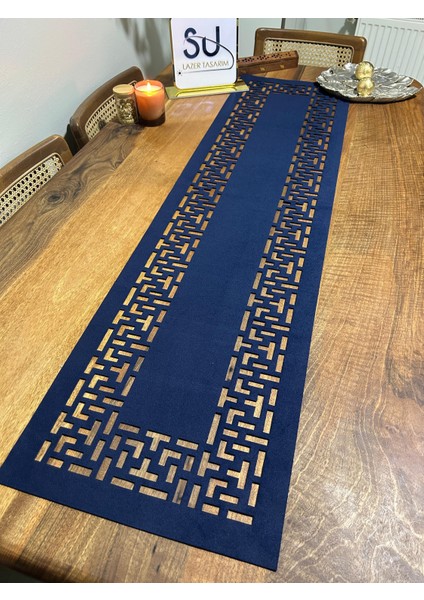 Desenli Lacivert Runner