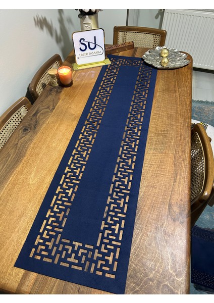 Desenli Lacivert Runner
