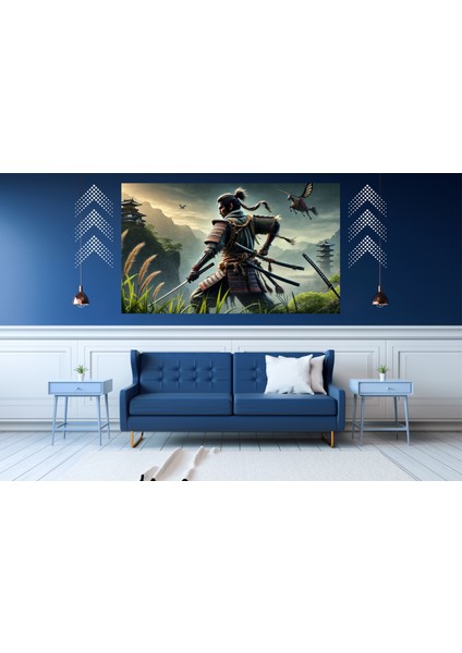 Ti-Play Son Savunma 60 x 90 cm Modern Samuray Pvc Çerçevesiz Tablo