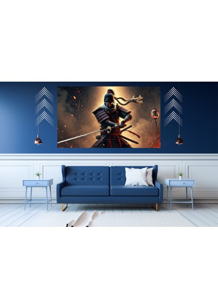 Ti-Play Kıvılcımlar 60 x 90 cm Modern Samuray Pvc Çerçevesiz Tablo