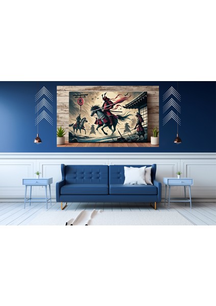 Ti-Play Hareket 60 x 90 cm Modern Samuray Pvc Çerçevesiz Tablo