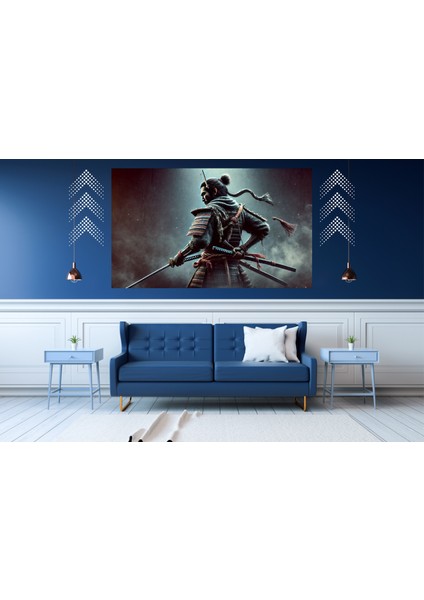 Ti-Play Son 60 x 90 cm Modern Samuray Pvc Çerçevesiz Tablo