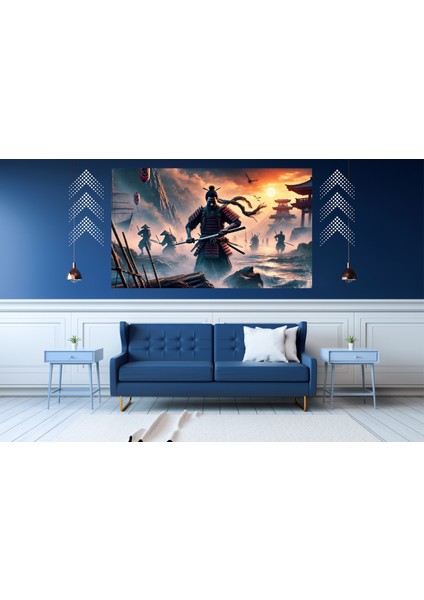 Ti-Play Bitiş 60 x 90 cm Modern Samuray Pvc Çerçevesiz Tablo