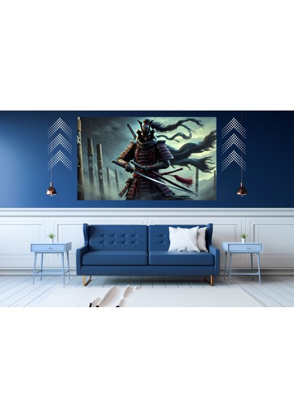 Ti-Play Teslimiyet 60 x 90 cm Modern Samuray Pvc Çerçevesiz Tablo