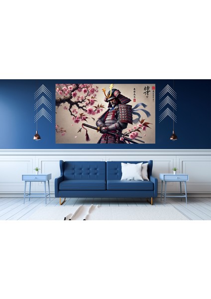 Ti-Play Hanedan Muhafızı 60 x 90 cm Modern Samuray Pvc Çerçevesiz Tablo