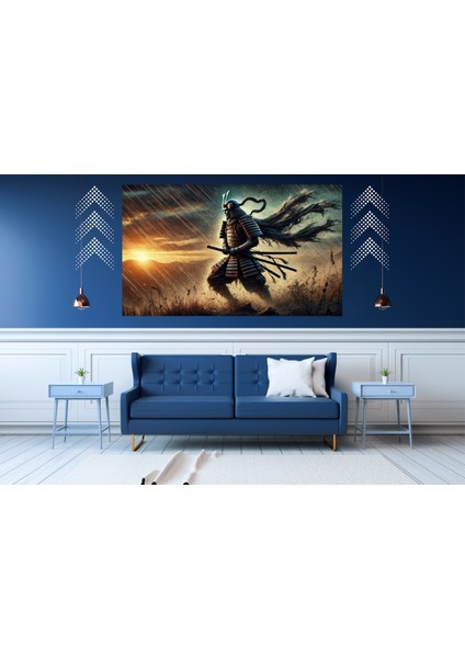 Ti-Play Gece Sonu 60 x 90 cm Modern Samuray Pvc Çerçevesiz Tablo
