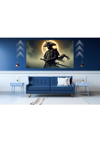 Ti-Play Dönüşüm 60 x 90 cm Modern Samuray Pvc Çerçevesiz Tablo