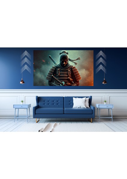 Ti-Play Hüzün 60 x 90 cm Modern Samuray Pvc Çerçevesiz Tablo
