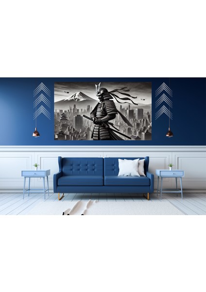 Ti-Play Şehri Koru 60 x 90 cm Modern Samuray Pvc Çerçevesiz Tablo