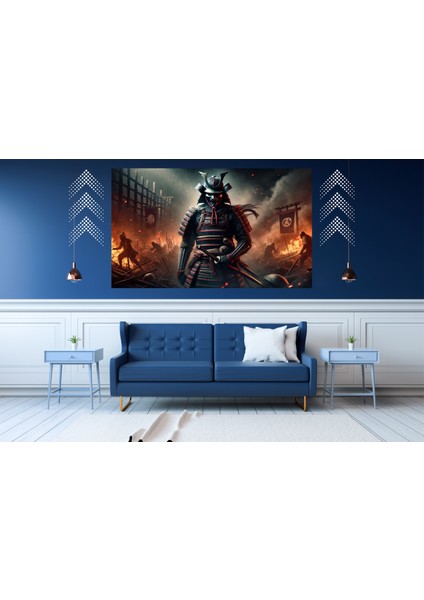 Ti-Play Geçit Yok 60 x 90 cm Modern Samuray Pvc Çerçevesiz Tablo