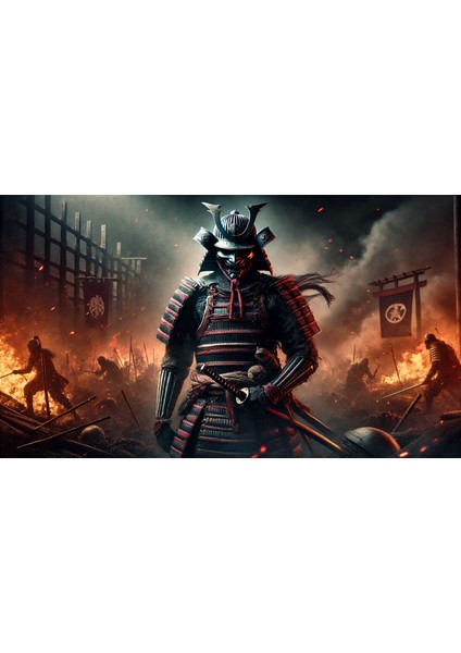 Ti-Play Geçit Yok 60 x 90 cm Modern Samuray Pvc Çerçevesiz Tablo fiyatları